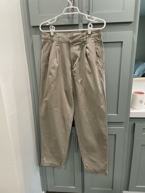 Eddie Bauer Men's Pleated Chino Pants - Beige